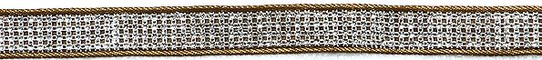 Beige Narrow Lace Border with Beads