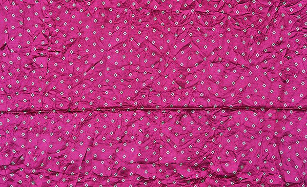 Purple Bandhani Printed Fabric