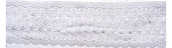White Cutwork Floral Border
