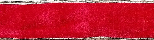 Plain Velvet Fabric Border with Gota Patch