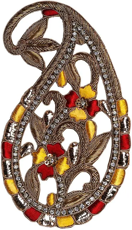 Paisley Patch with Zardozi Embroidery