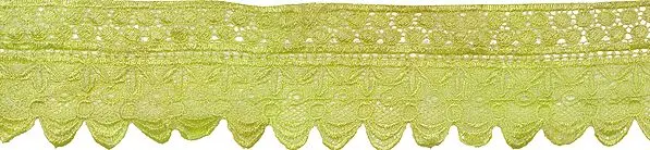 Sharp-Green Crochet Border with Cut-work