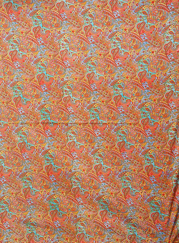 Multicolored Fabric with Abstract Print