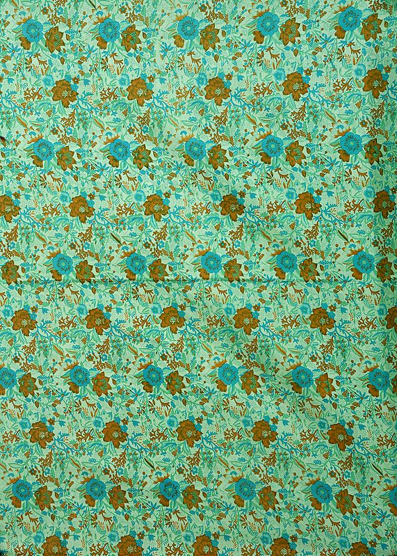 Gandhi Ashram Floral Printed Fabric
