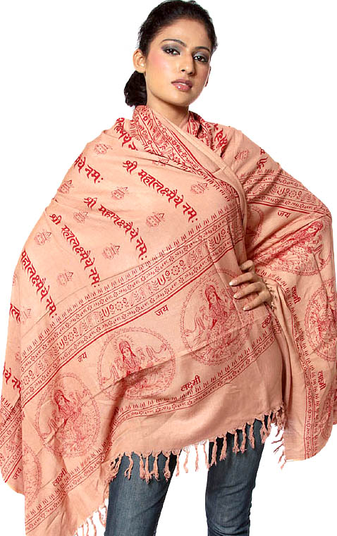 Shri Mahalakshmai Namah Prayer Shawl