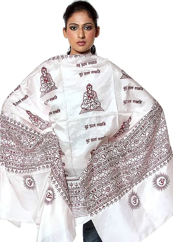 Buddham Sharanam Gachhami Prayer Shawl