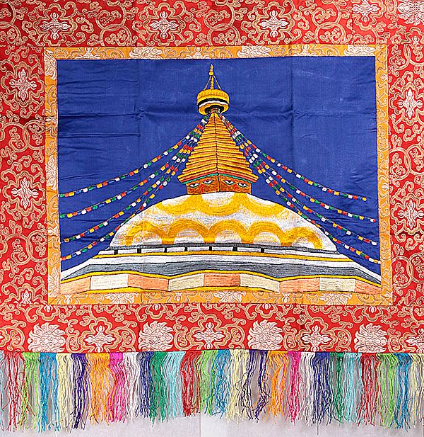 Svayambhunath Temple of Nepal - Auspicious Wall Hanging