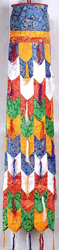 Altar Hanging from Tibet with Multi-color Patchwork