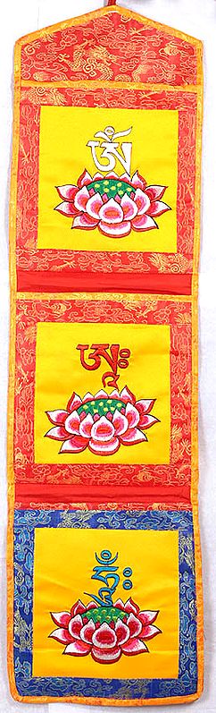 Paper Holder with Lotus and Syllable Mantras