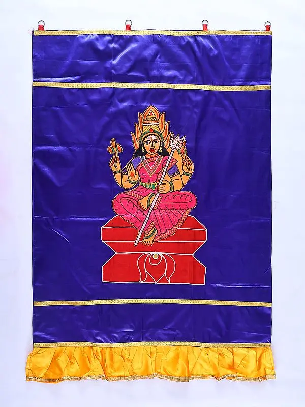 Goddess Angalamman Auspicious Temple Curtain