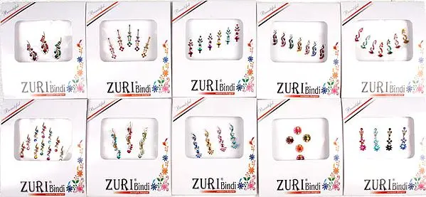 Lot of Ten Fancy Bindis