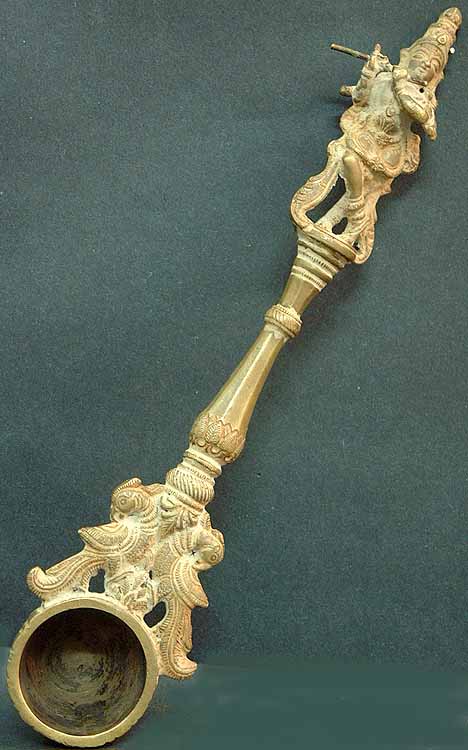 Ritual Spoon with Krishna Handle