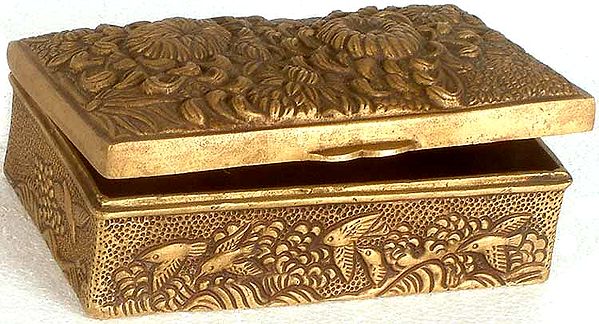 Sacred Box with Birds and Lotuses