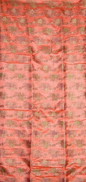 Coral Salwar Suit with Jaal Weave