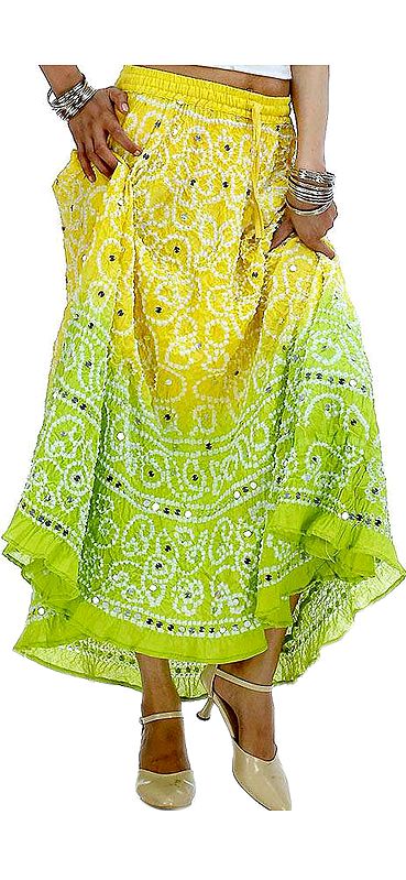 indian tie dye long skirts