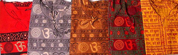 Lot of Five Religious Tops