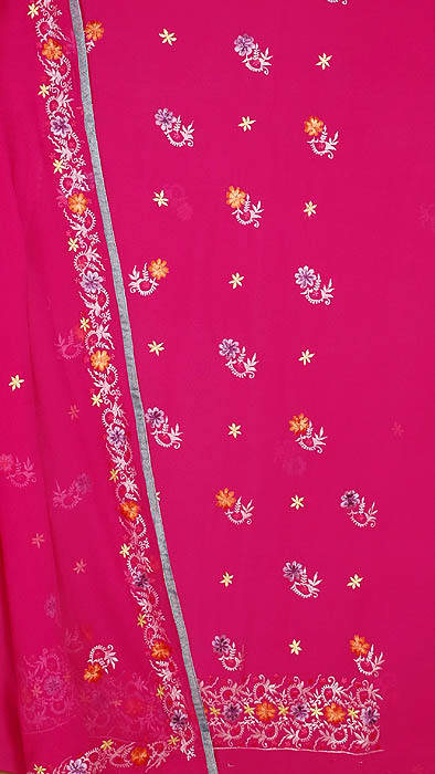 Orchid Salwar Suit with All-Over Persian Floral Embroidery