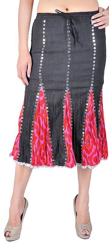 Midi-Skirt with Sequins