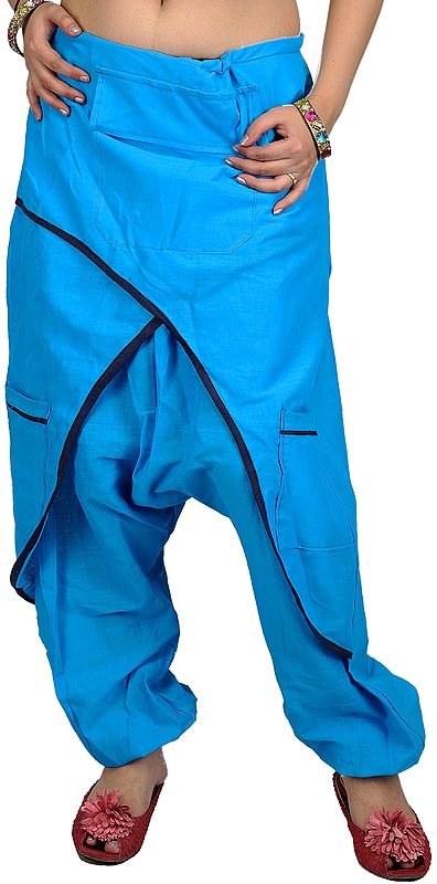 Plain Fisherman's Trousers with Side Pockets