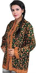 Kashmiri Jacket with Hand-Embroidered Paisleys All-Over