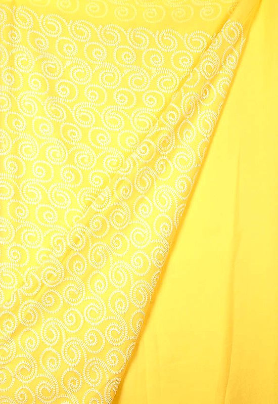 Yellow Chikan Suit