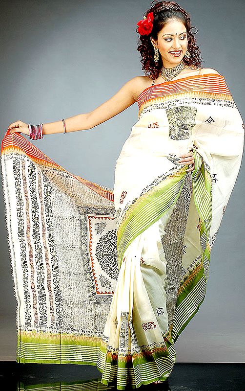 Auspicious Sari from Bengal