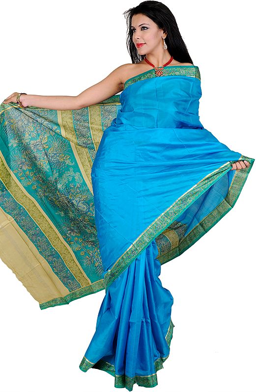 Capri-Breeze Printed Suryani Sari from Mysore