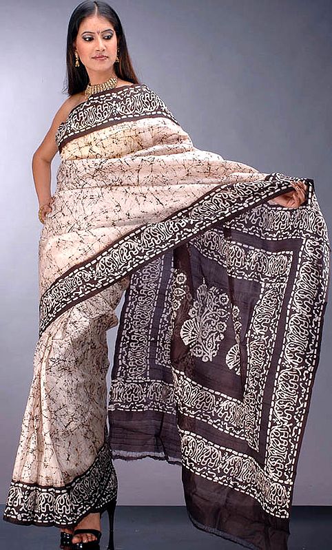 Ivory Batik Sari