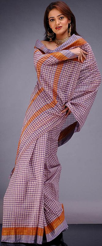 Narayanpet Sari with Checks