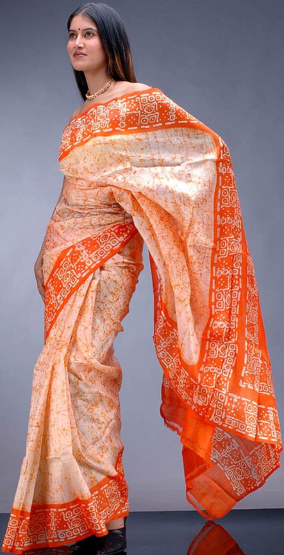 Orange Batik Sari