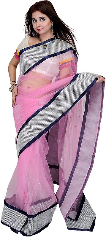 Designer Saree with Wide Patch Border