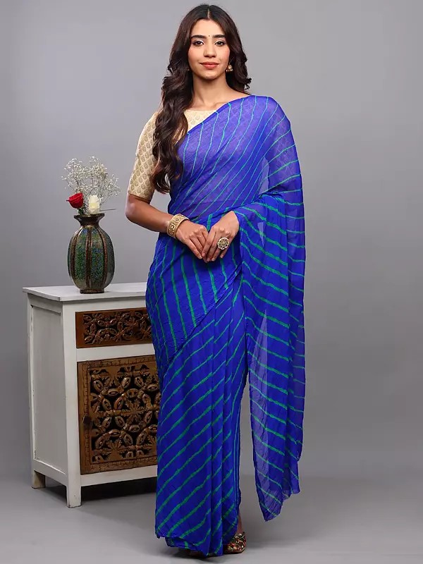Leharia Tie-Dye Saree from Jodhpur