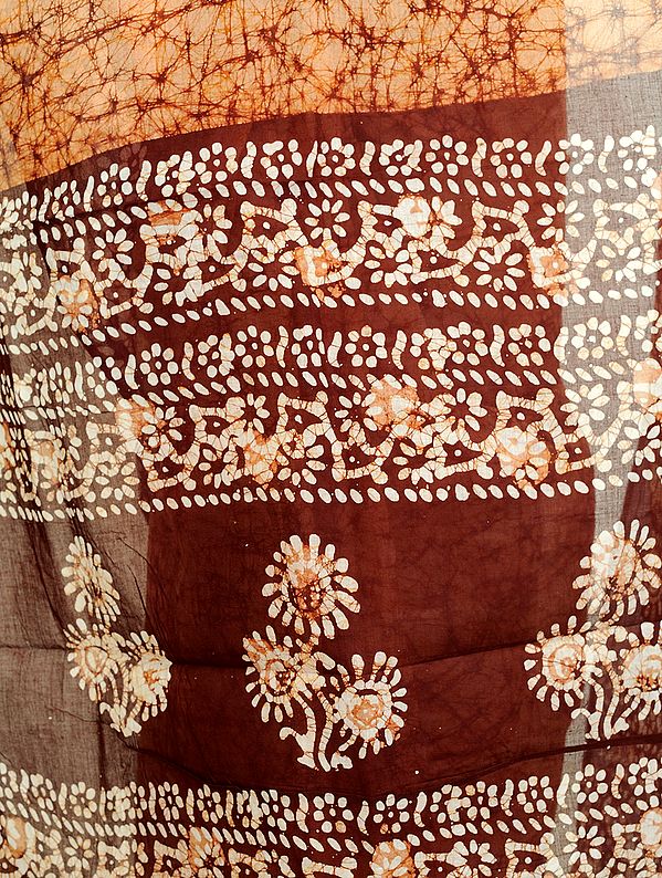 Batik Sari from Kolkata | Exotic India Art