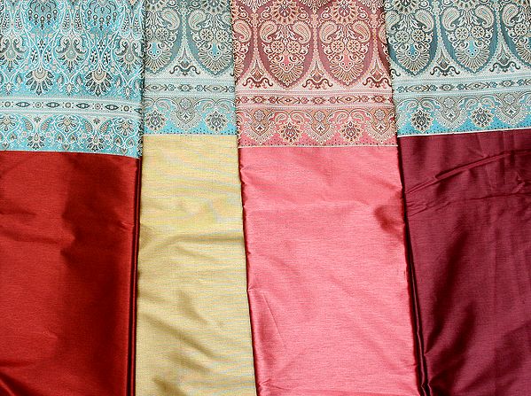 Lot of Four Banarasi Saris