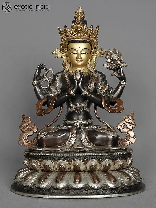Golden Bronze Kharchari Sculpture