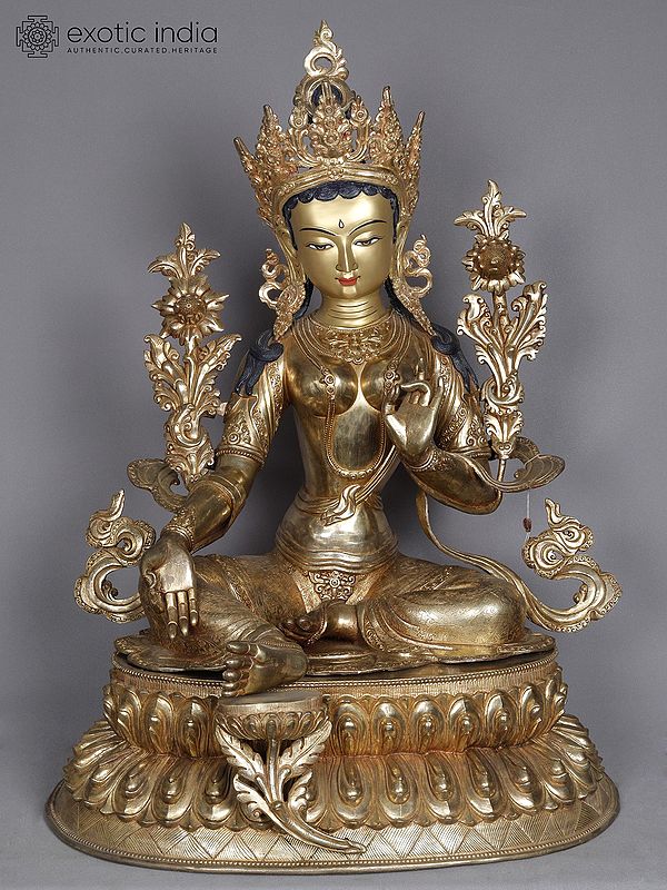 27" Green Tara From Nepal