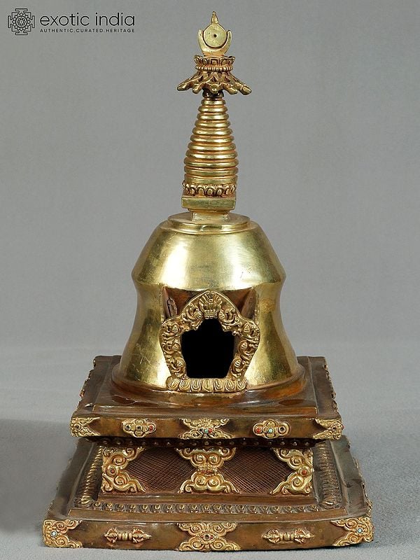 12" Copper Namgyalma Stupa