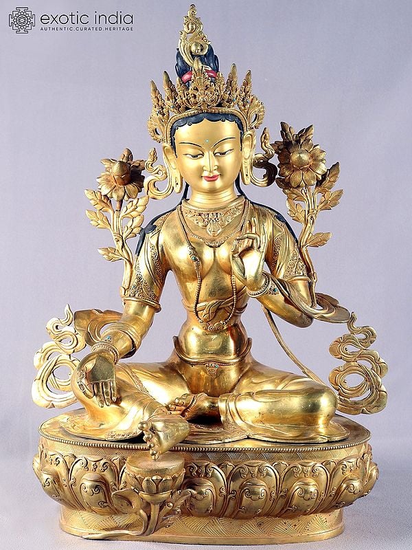 25" Goddess Green Tara From Nepal