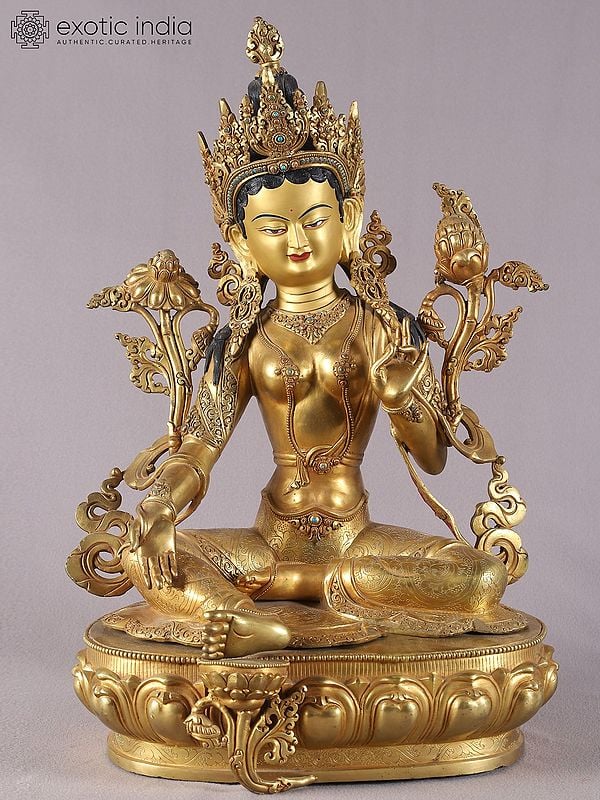 20" Goddess Green Tara From Nepal