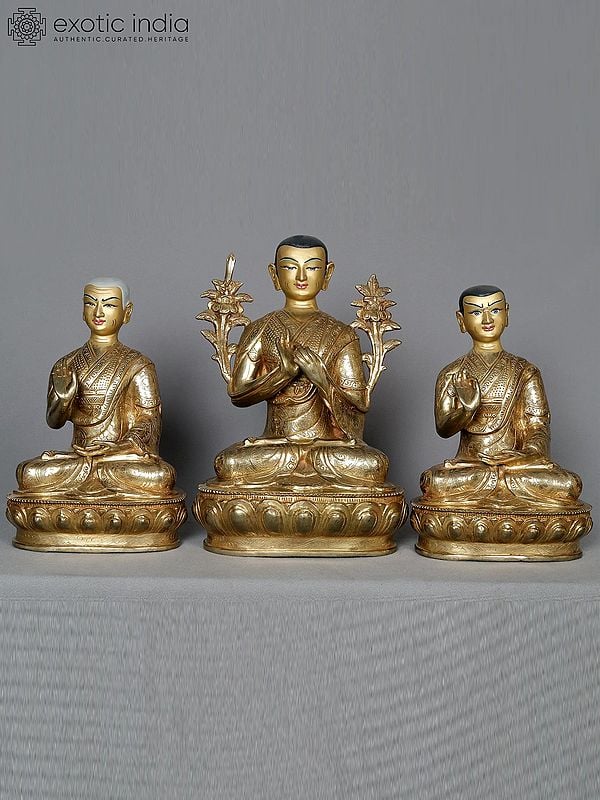 9" Set Of Three Chokhapa From Nepal