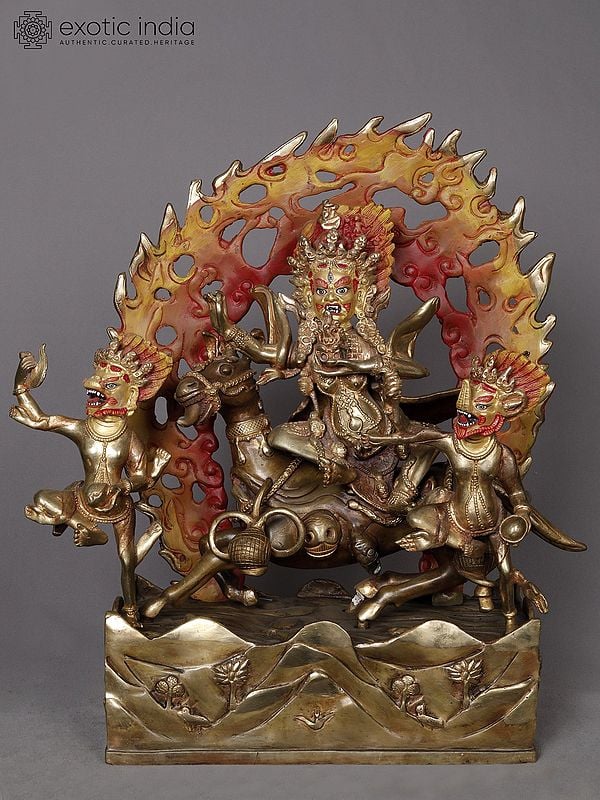 16" Choskamuni Copper Statue from Nepal | Buddhist Deity Idols