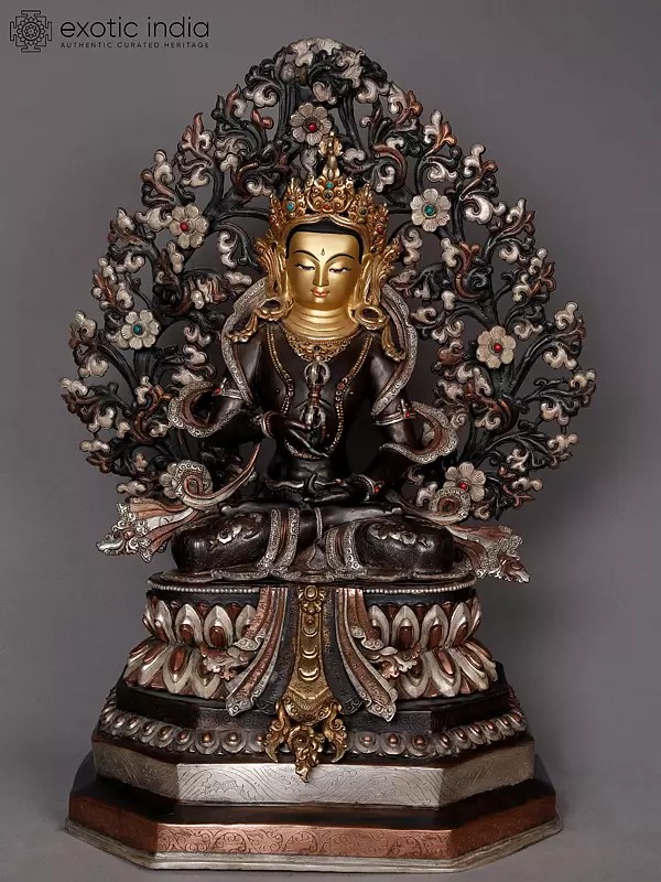 23" Tibetan Buddhist Deity Vajrasattva From Nepal