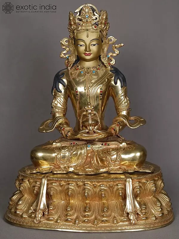 16" Aparmita/Amitabha Buddha Statue from Nepal