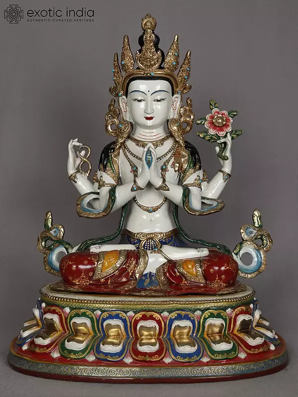 Nepalese Kharchari Copper Statue - 16" Divine Idol