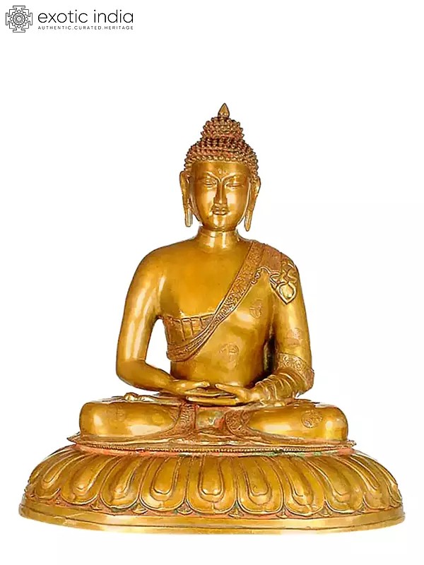 Large Size Meditating Buddha (Tibetan Buddhist Deity) In Brass | Handmade | Made In India