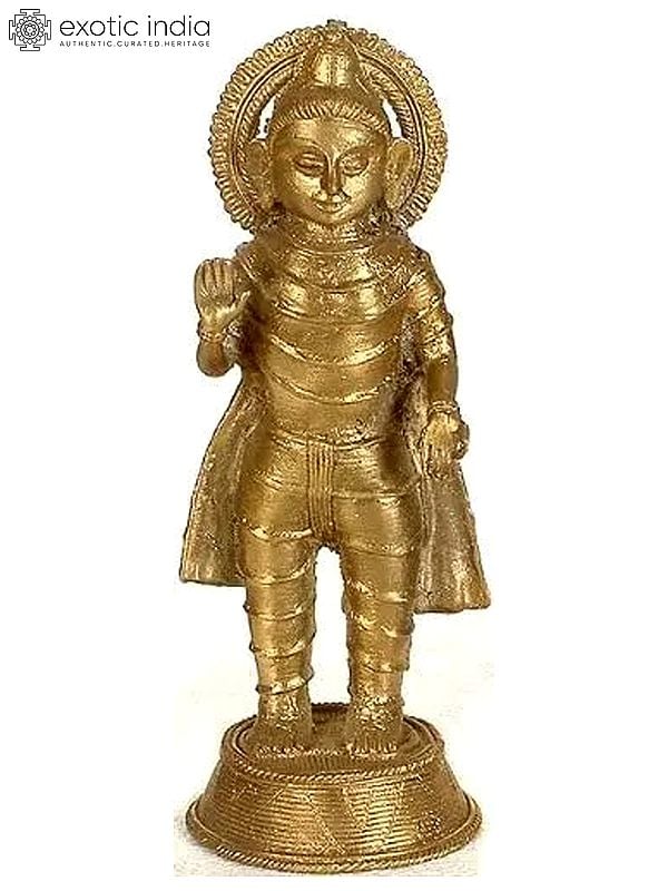 8" Tribal Buddha In Brass | Handmade | Made In India