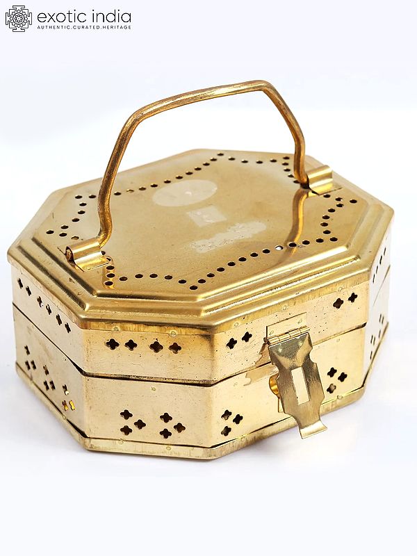 Brass Bal Gopala Ritual Travel Box