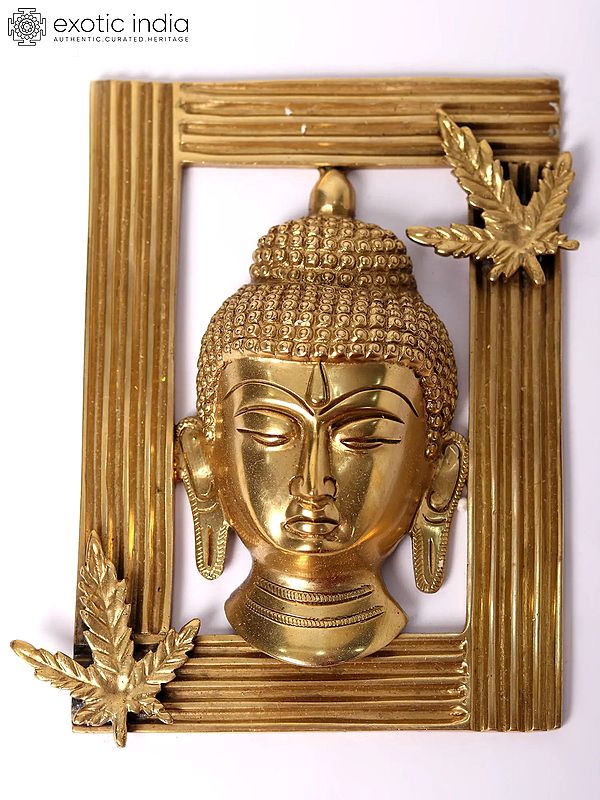 6" Brass Framed Buddha | Wall Hanging