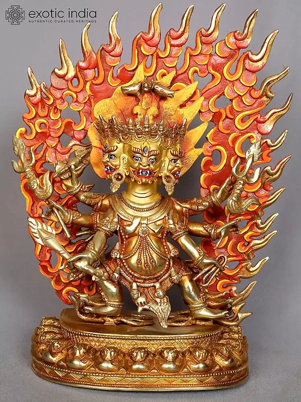 12" Hayagriva Copper Statue from Nepal