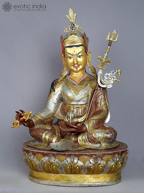 28" Guru Padmasambhava Statue from Nepal